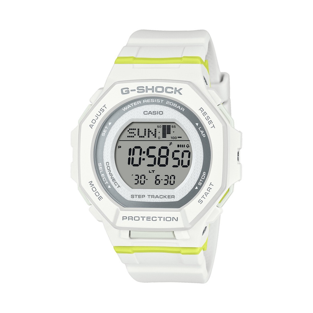 CASIO 卡西歐 G-SHOCK 藍牙 跑步訓練 活力時尚 百搭白 纖薄舒適 運動系列 GMD-B300SC-7_43.8mm