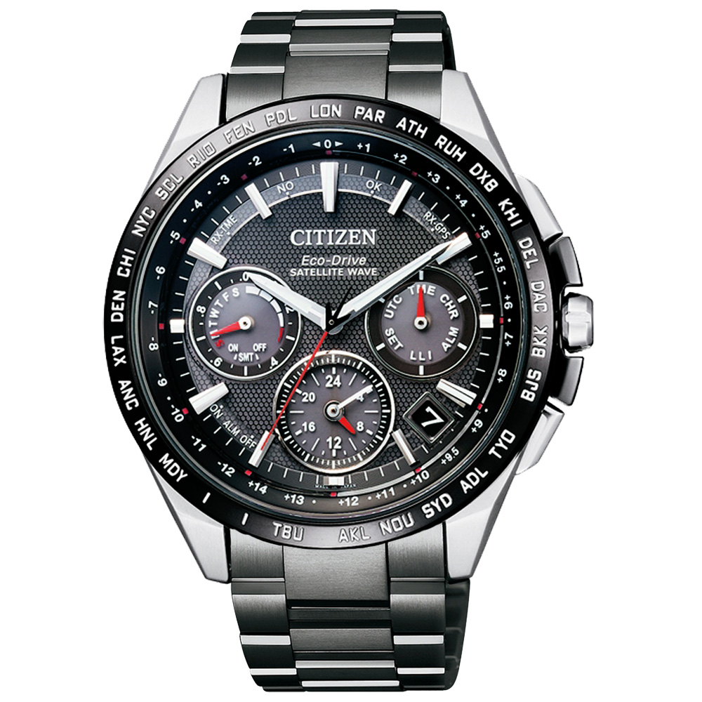 CITIZEN 星辰 宇宙航道衛星對時腕錶-CC9015-62E