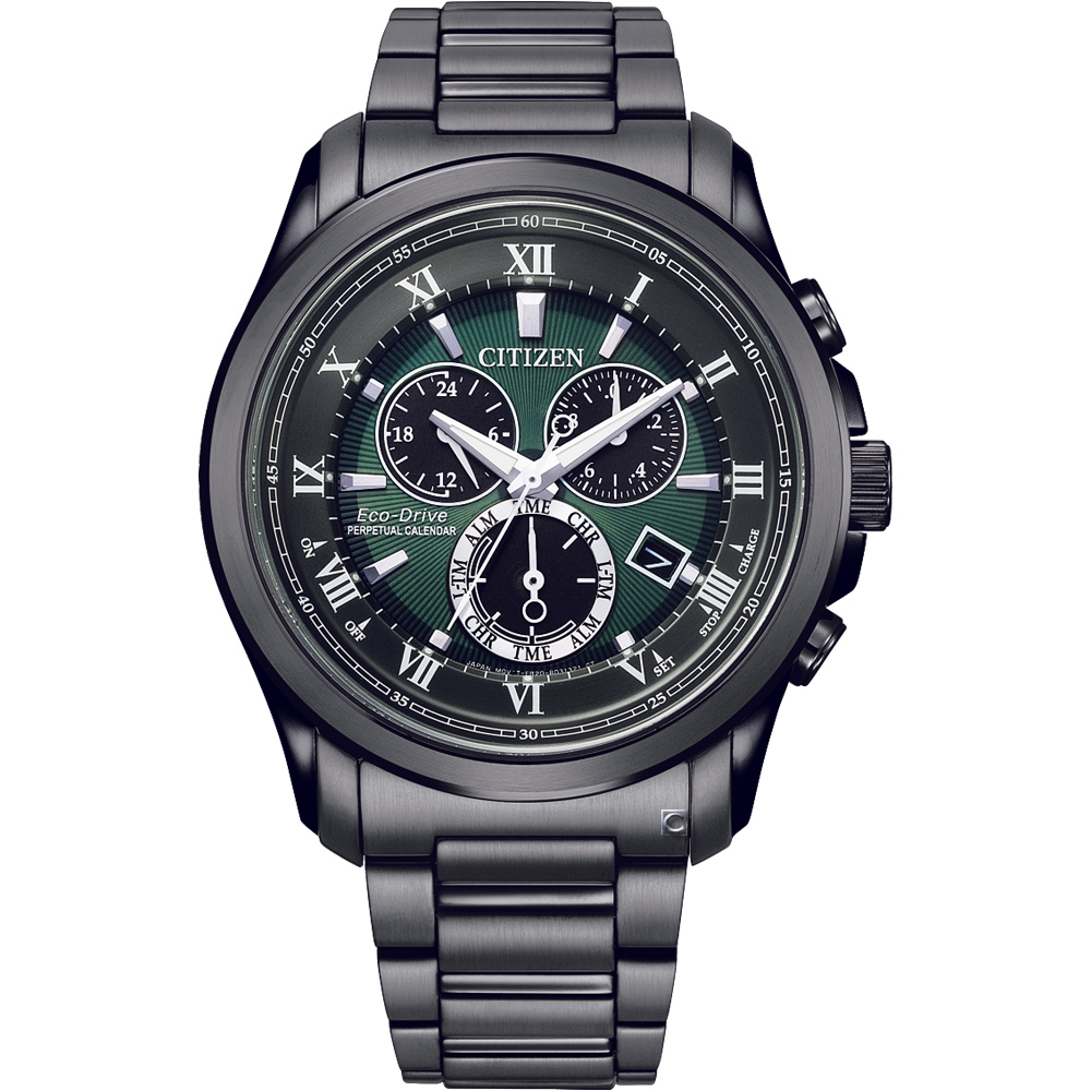 CITIZEN 星辰 亞洲限定 萬年曆腕錶 男錶 手錶 BL5547-89X