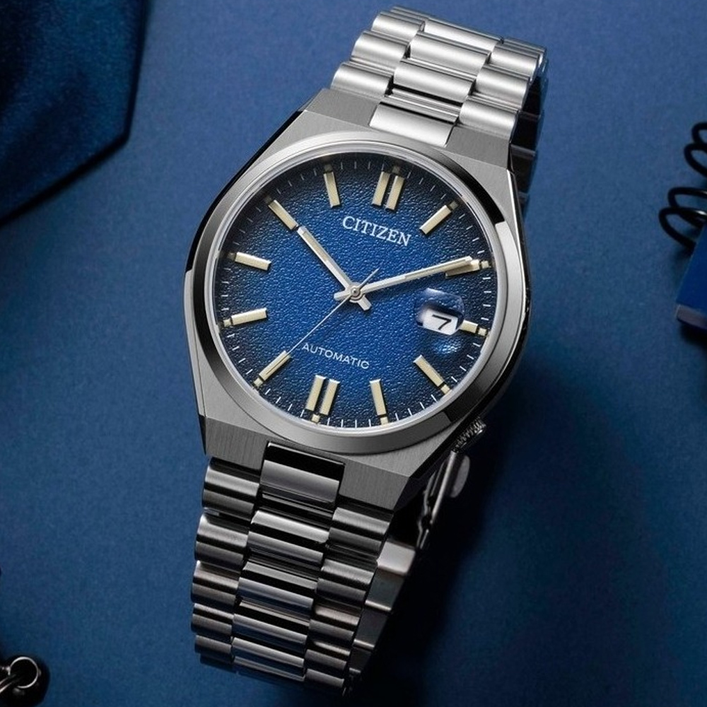 CITIZEN 星辰 Mechanical 青春撞色 簡約機械腕錶 錶 週年慶 雙11 NJ0151-88L（其他規格）