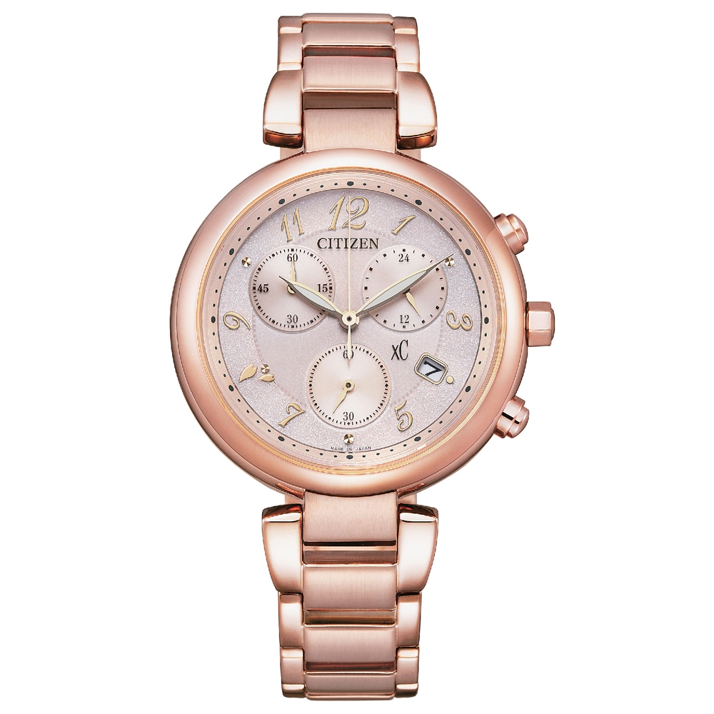 CITIZEN 星辰 XC Hebe田馥甄配戴款 台灣限定 光動能計時女錶FB1452-66X