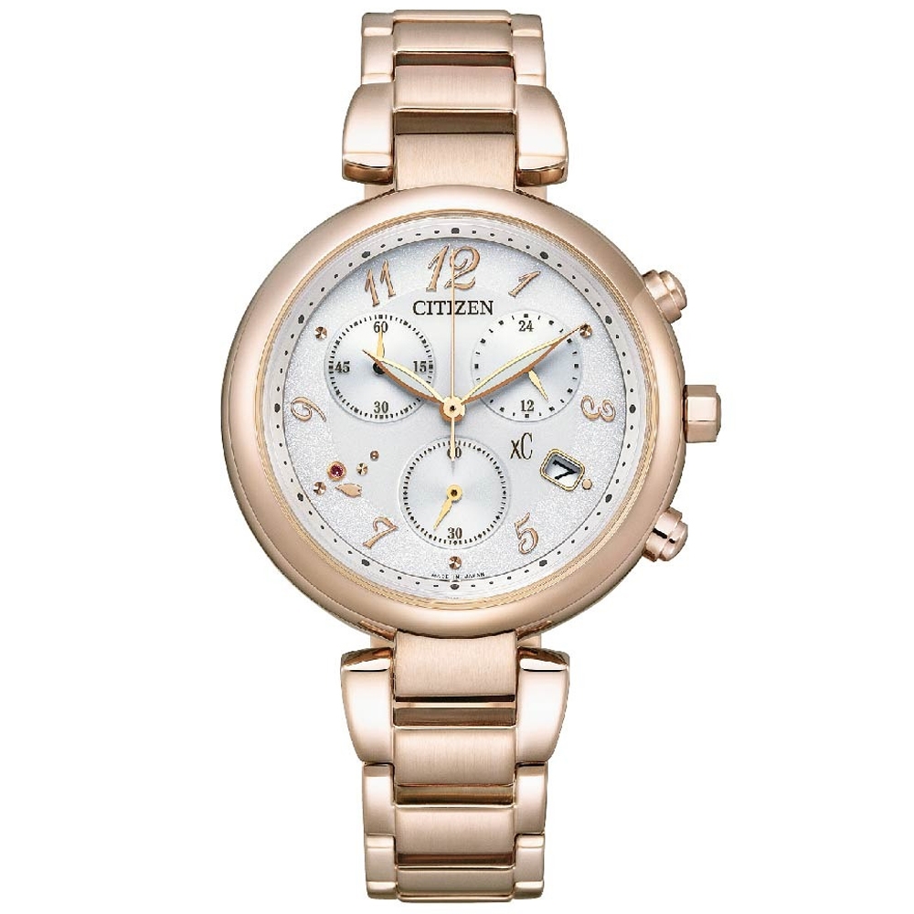 CITIZEN 星辰 xC 台灣限定 Sakura pink 櫻花粉紅 腕錶 35mm (FB1456-65B)
