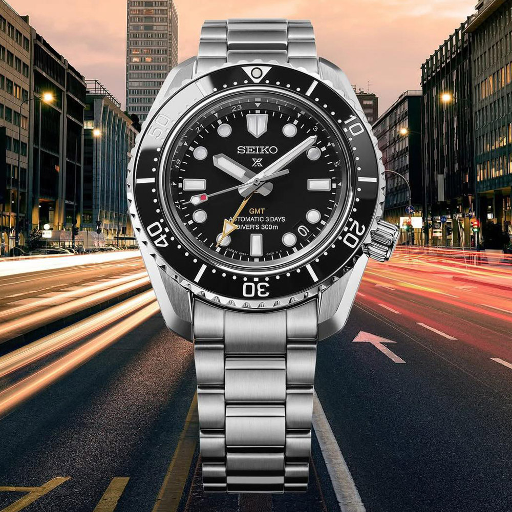 SEIKO 精工 Prospex GMT陶瓷圈300米三日鍊機械潛水錶/42mm 6R54-00P0D(HBC002J1)