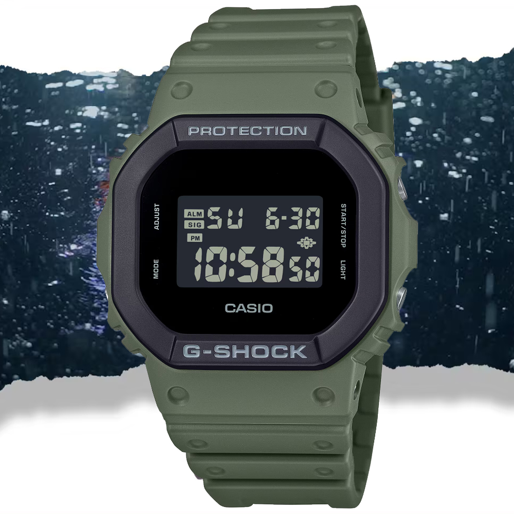 CASIO 卡西歐 G-SHOCK 街頭時尚 電子腕錶 錶 週年慶 雙11 DW-5610UU-3