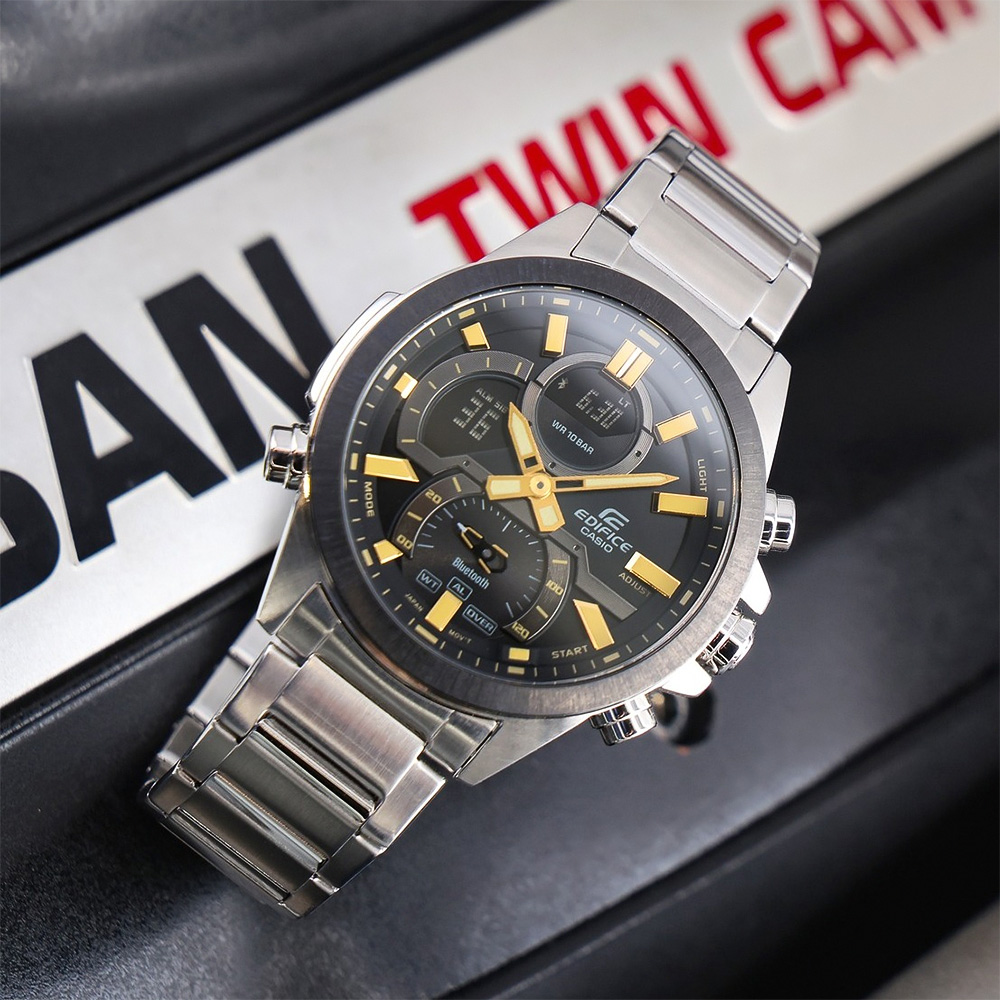 CASIO 卡西歐 EDIFICE 賽車運動藍芽手錶 ECB-30DB-1A9