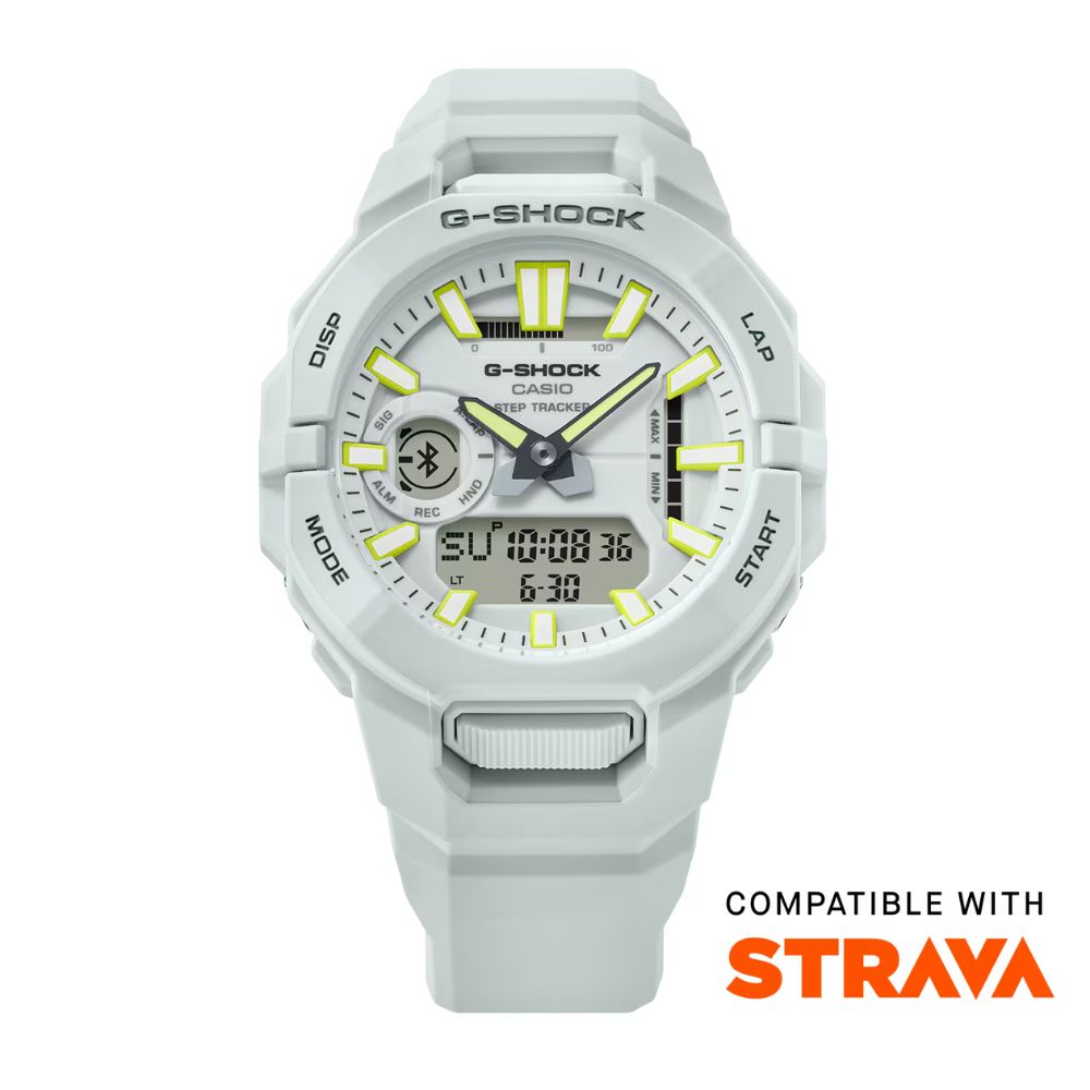 CASIO 卡西歐 G-SHOCK 跑步訓練 藍芽運動雙顯錶款 灰綠色 GBA-950-7A_43.9mm