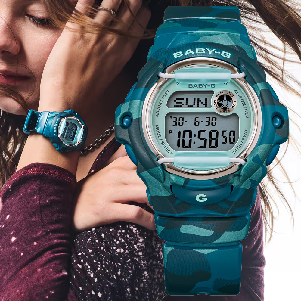 CASIO 卡西歐 BABY-G 迷彩圖騰 電子腕錶 錶 週年慶 雙11 BG-169CM-2