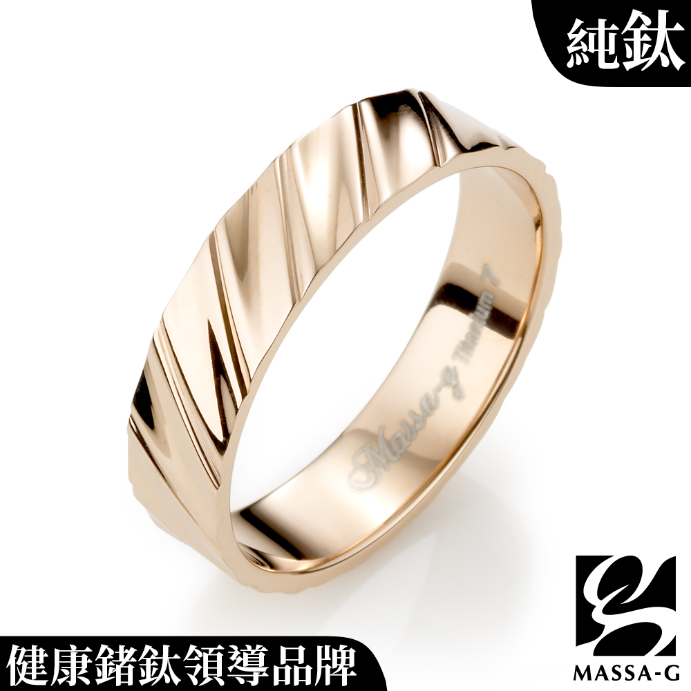 MASSA-G DECO系列【玫瑰費洛蒙】 鈦金女戒