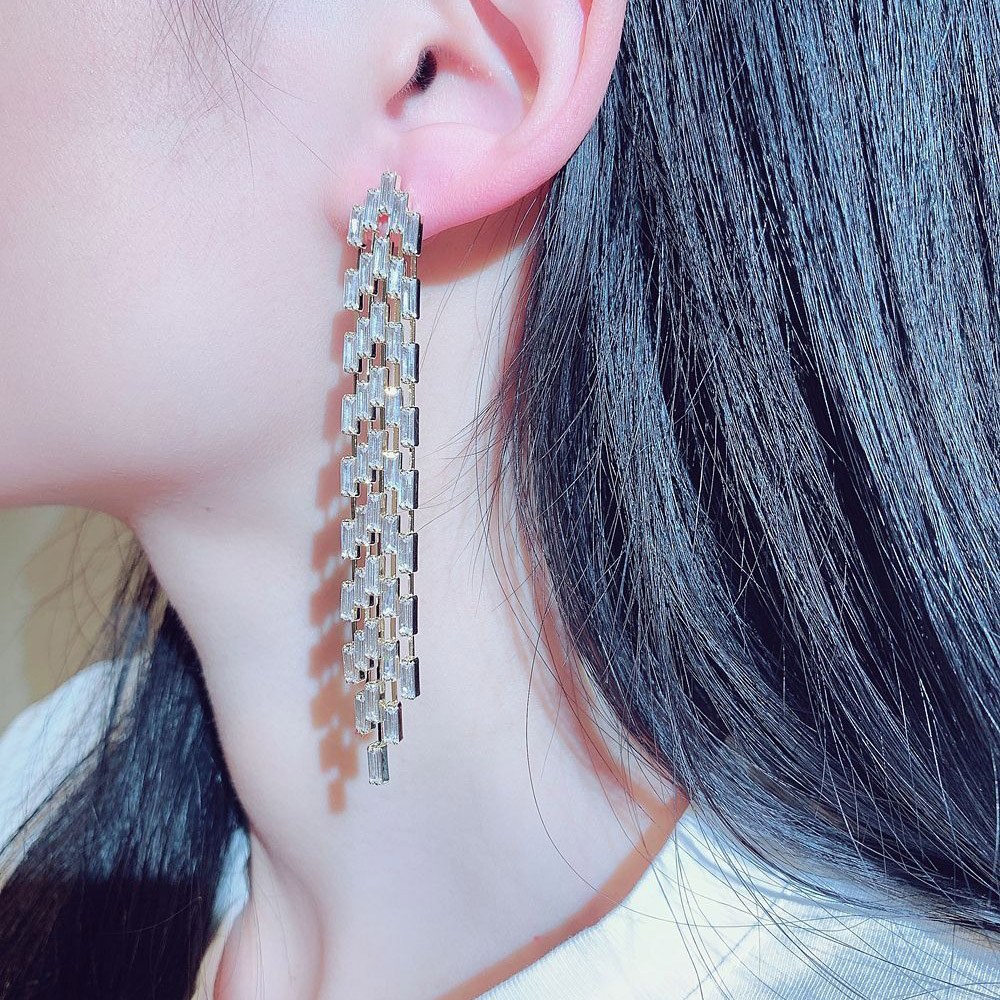 LEEHER 小眾設計 耳環 耳針 耳飾 長款耳環 歐美耳環 飾品 送閨蜜 078