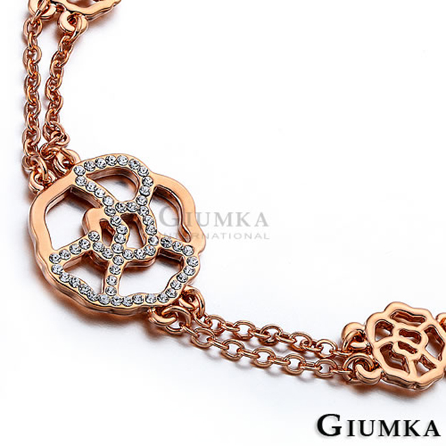GIUMKA -手鍊-玫瑰蔓延-玫金色