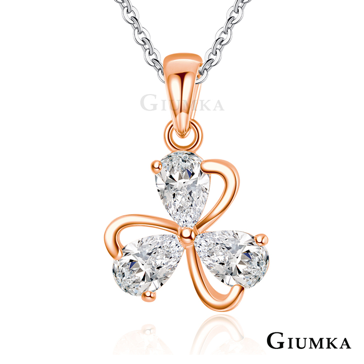 GIUMKA 925純銀項鍊女三葉草閨蜜禮物