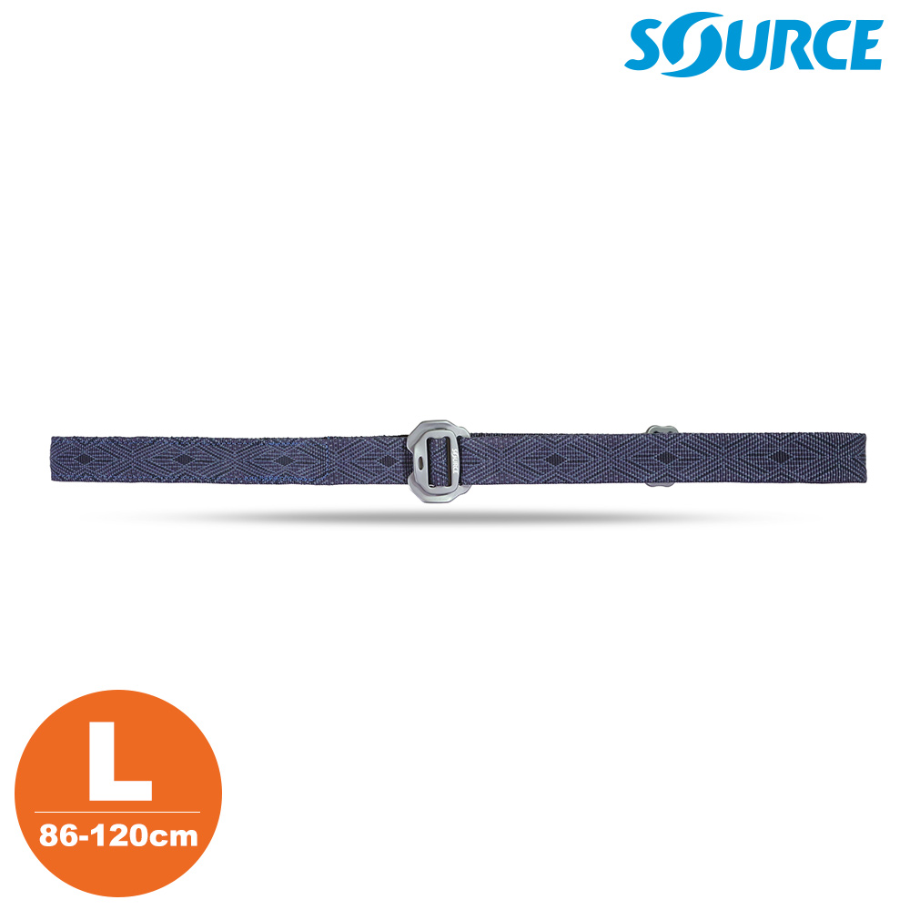 SOURCE 藏錢腰帶 Slim Travel Belts (鋁扣) 銀河藍色 L|(86-120cm)