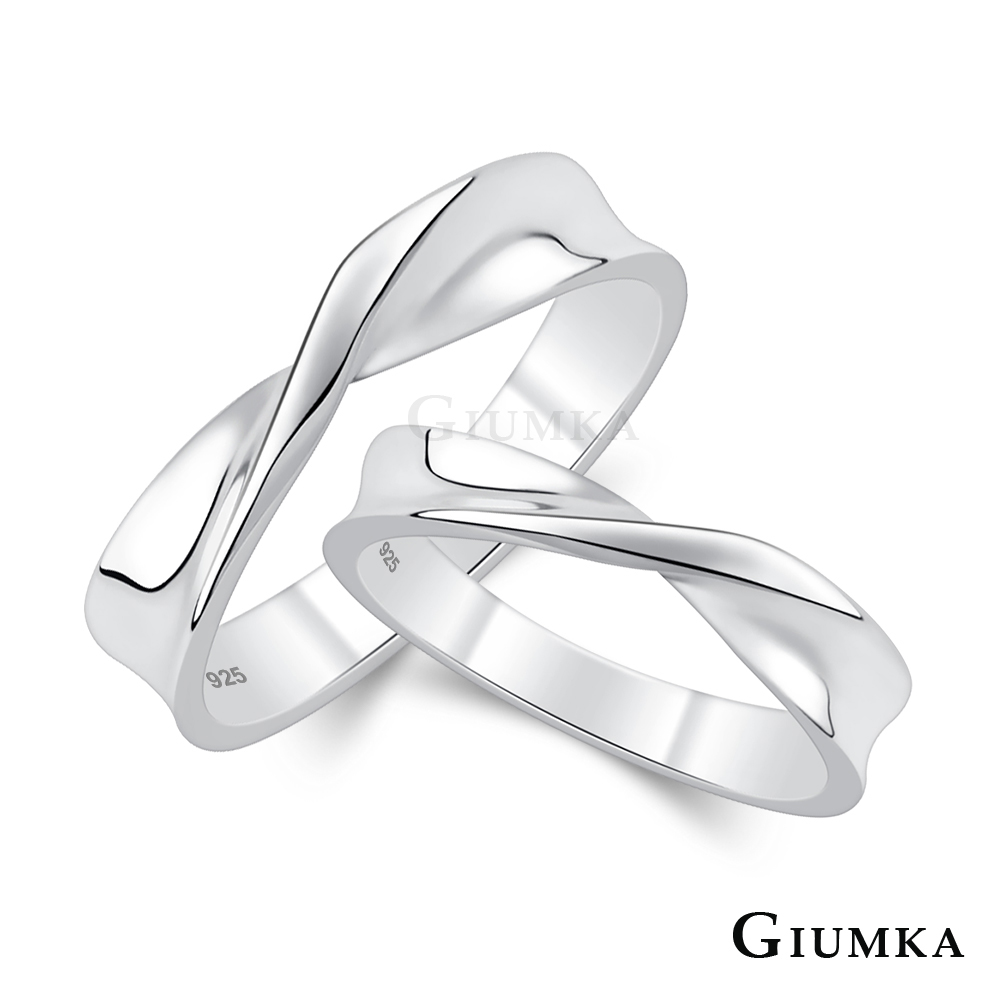 GIUMKA 交織浪漫.純銀情侶戒指.情人節禮物.單個價
