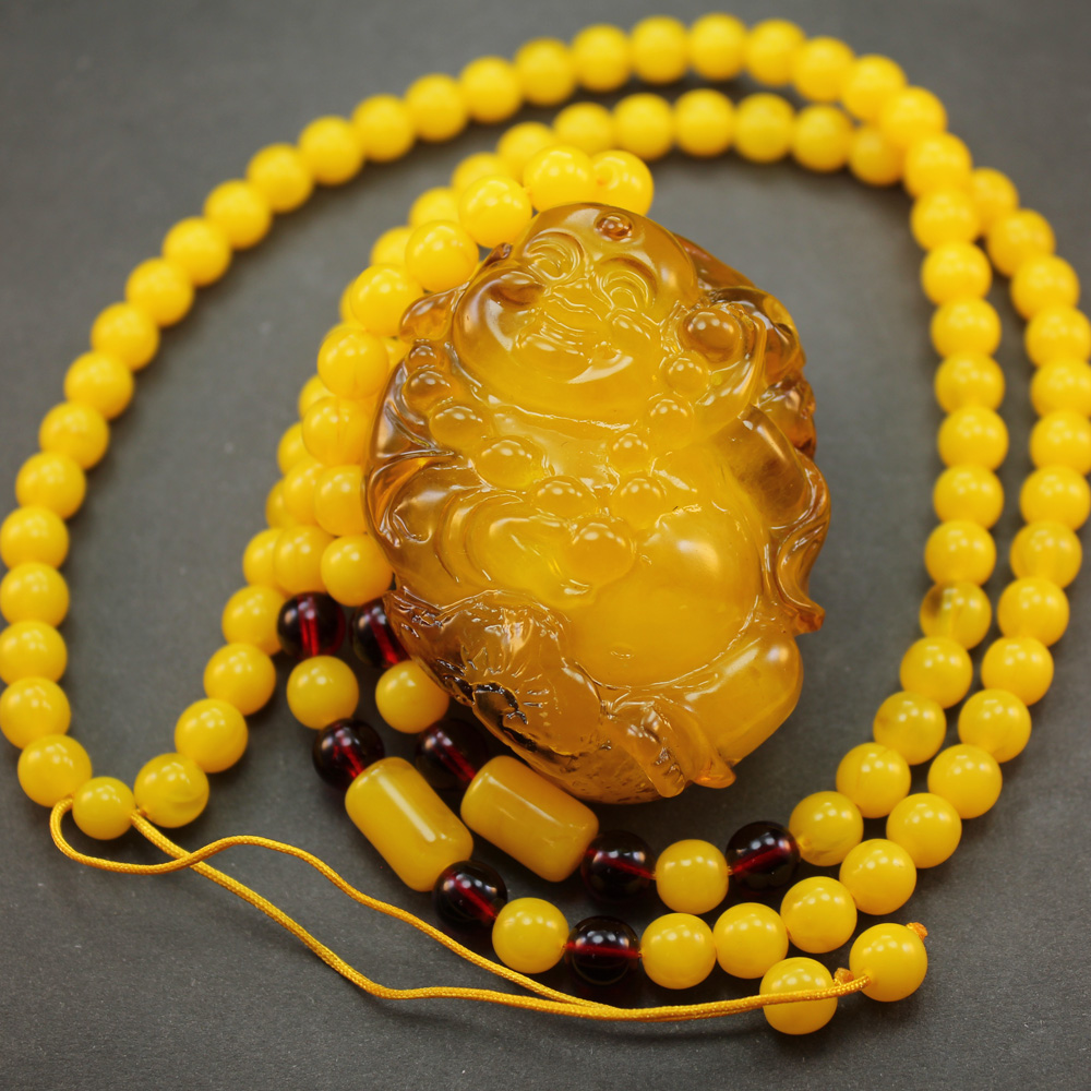 金絞蜜蠟琥珀彌勒佛招財鎮宅0.7mm 附鑑定證卡- PChome 24h購物