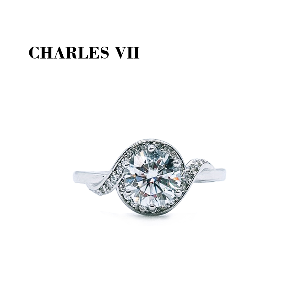 CHARLES VII 查爾七世 皇家訂製 V型皇冠鑽戒-謬思女神