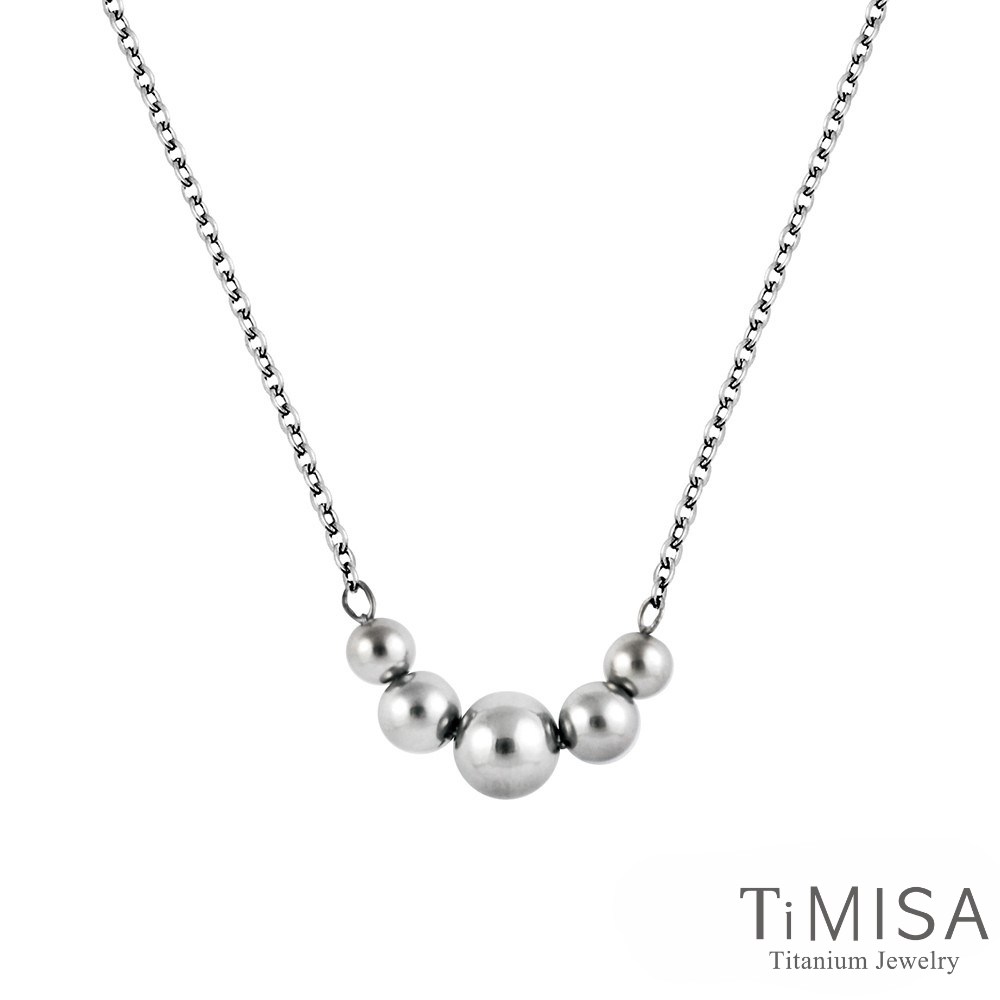 TiMISA 純鈦美學 《珠輝玉麗》純鈦項鍊(E)