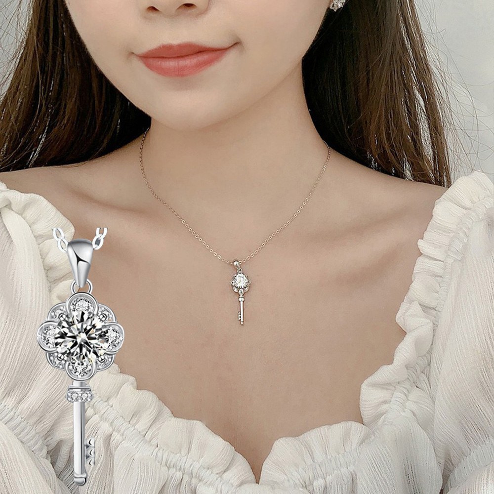 LEESA 凱莉流行商品館 女友禮物 小花項鍊 鑰匙項鍊 韓國項鍊 送禮 氣質項鍊 閨蜜項鍊 177