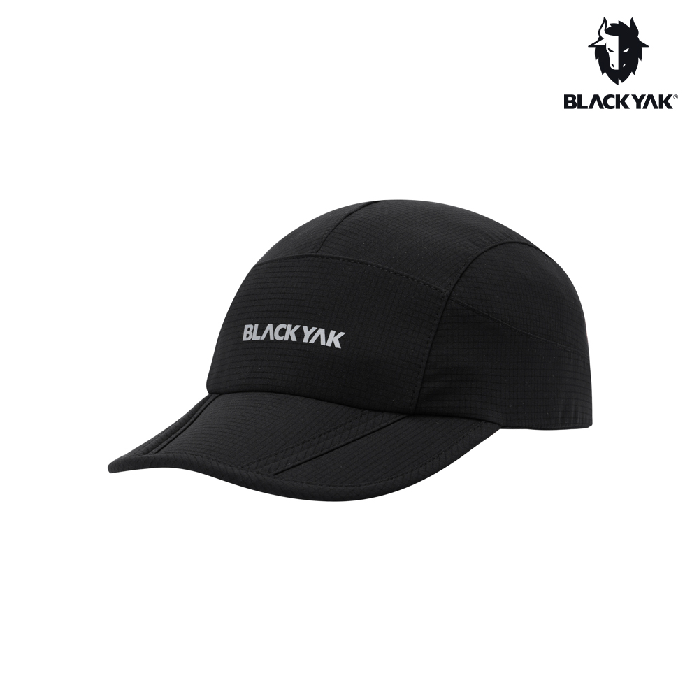 BLACKYAK TRAIL RUN折收越野跑帽(黑色)-春夏 防曬 反光 可折收 跑帽 BYFB1NAG01