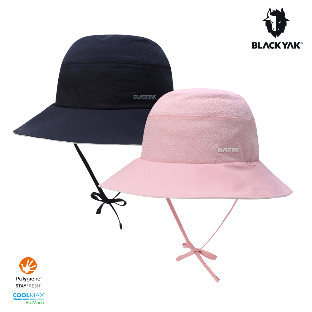 BLACKYAK 女 SEERSUCKER漁夫帽(2色)-春夏 吸濕排汗 泡泡紗 防曬 遮陽帽 漁夫帽 BYFB1WAF01