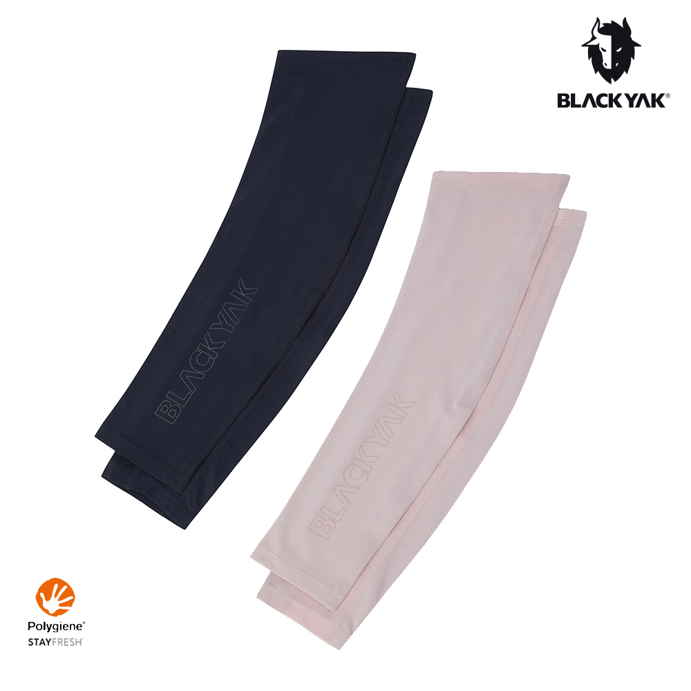 BLACKYAK POLYGIENE抗菌除臭涼感袖套(粉膚色/海軍藍)-涼感 透氣 抗菌-BYEB1NAM03