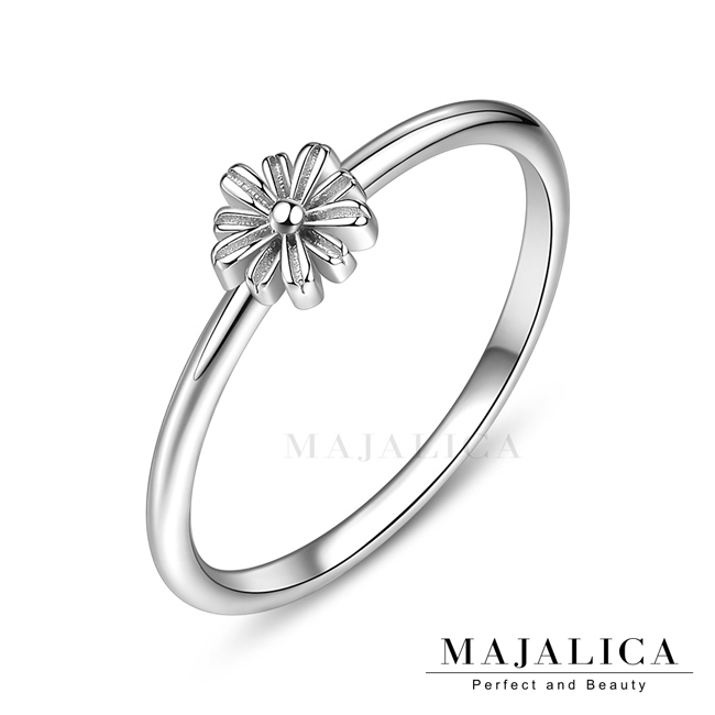 Majalica 925純銀戒指尾戒 指尖舞動系列 小花戒指 甜美淑女款 防小人 三色任選 單個價格 PR21004