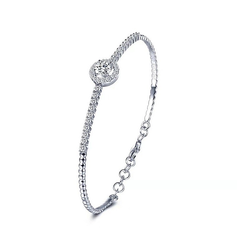 MoonDy 飾品 銀手鐲 新娘飾品 手環 手飾 女朋友生日禮物 純銀手鐲 053
