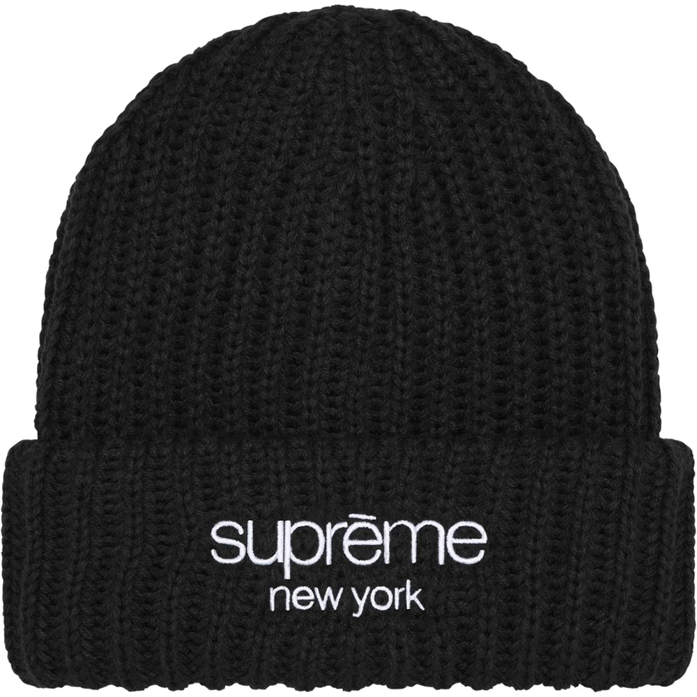 Supreme FW24 Week14 Classic Logo Beanie 毛帽綠黑保暖冬季帽子