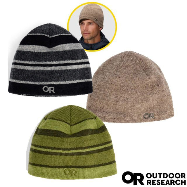 Outdoor Research 男女 中性 Spitsbergen Windstopper Beanie 100% 羔羊毛保暖帽.毛線帽/ 322558
