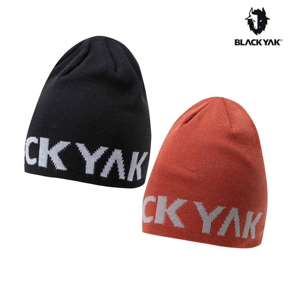 BLACKYAK YAK雙面編織帽(橘色/黑色)-雙面可配帶 編織帽 毛帽 保暖帽-BYEB2NAE07