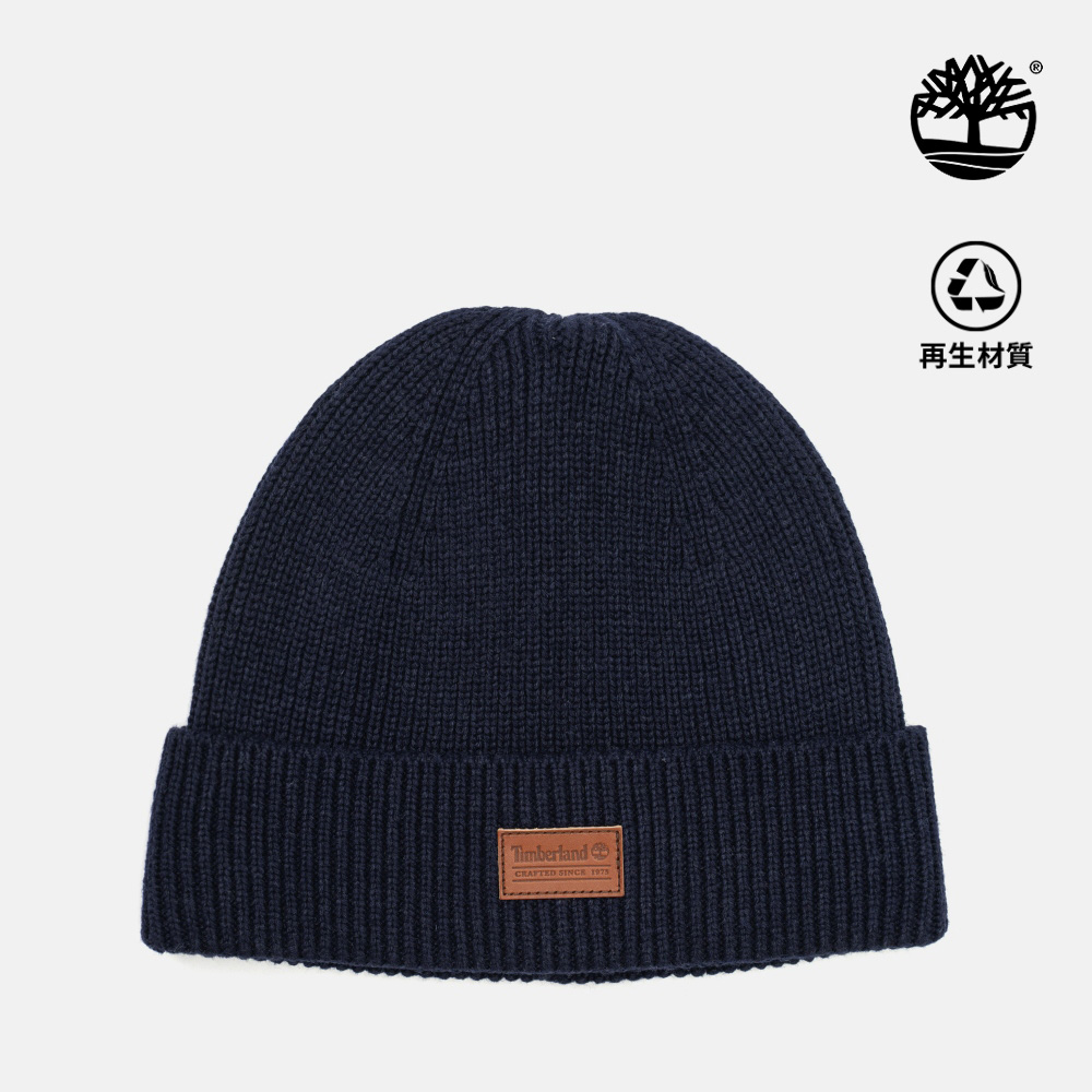 Timberland 男款深藍色漁夫毛帽｜A685E451
