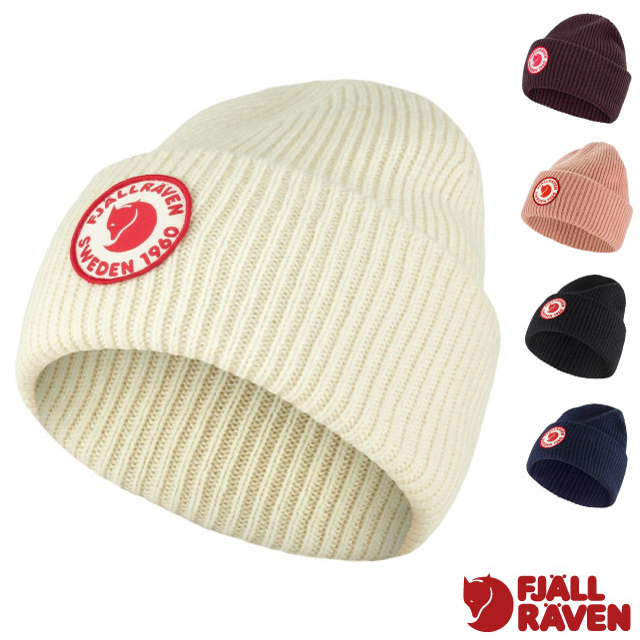 Fjallraven 小狐狸 1960 Logo Hat 輕量針織100% 羅紋針織羊毛保暖帽.毛線帽/帽緣可翻折/ 78142