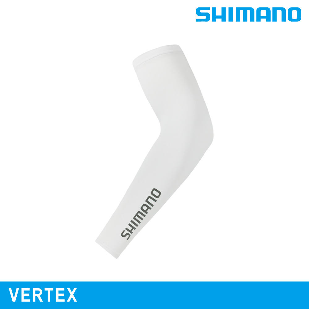 SHIMANO 禧瑪諾 VERTEX 袖套｜白色 (S-L)