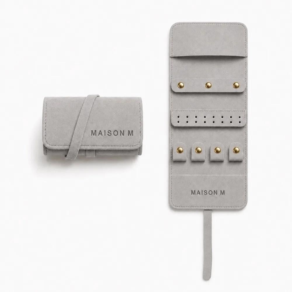 MAISON M 法式隨行珠寶收納袋-冷淡灰