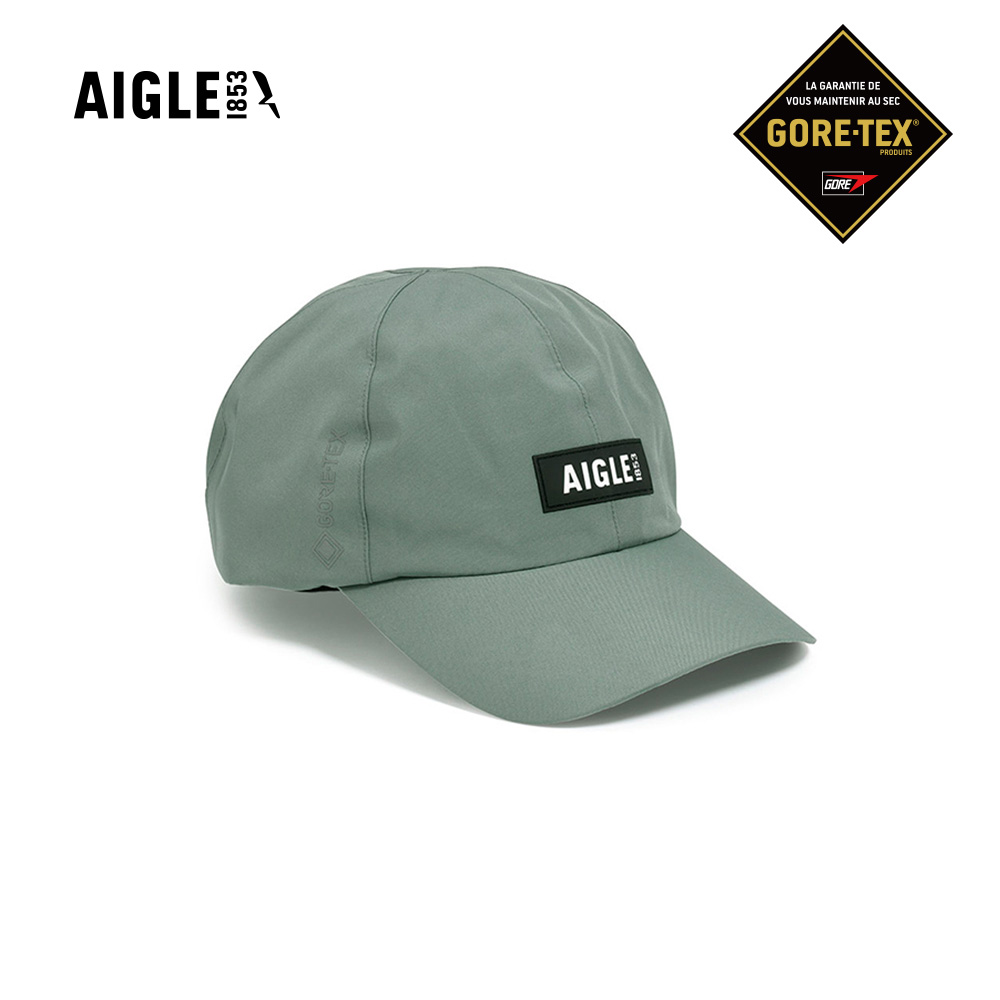 AIGLE GORE-TEX 防水棒球帽|AG-FAB32A243 深灰綠 (goretex 棒球帽 帽子 防水帽 鴨舌帽 老帽)