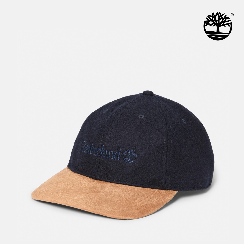 Timberland 中性深藍色羊毛棒球帽|A65MT451