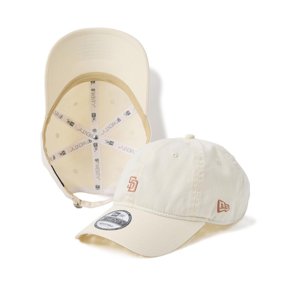 NEW ERA 男女 9TWENTY 日版 MLB BEI SWEBAN 聖地牙哥教士 奶油白 NE14952181