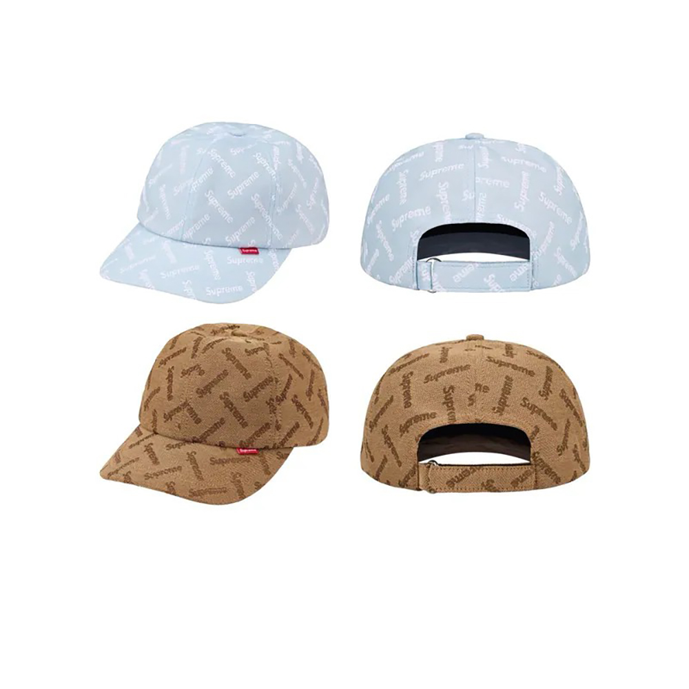 Supreme FW26 Week5 Monogram Jacquard 6-Panel 六分割帽 兩色
