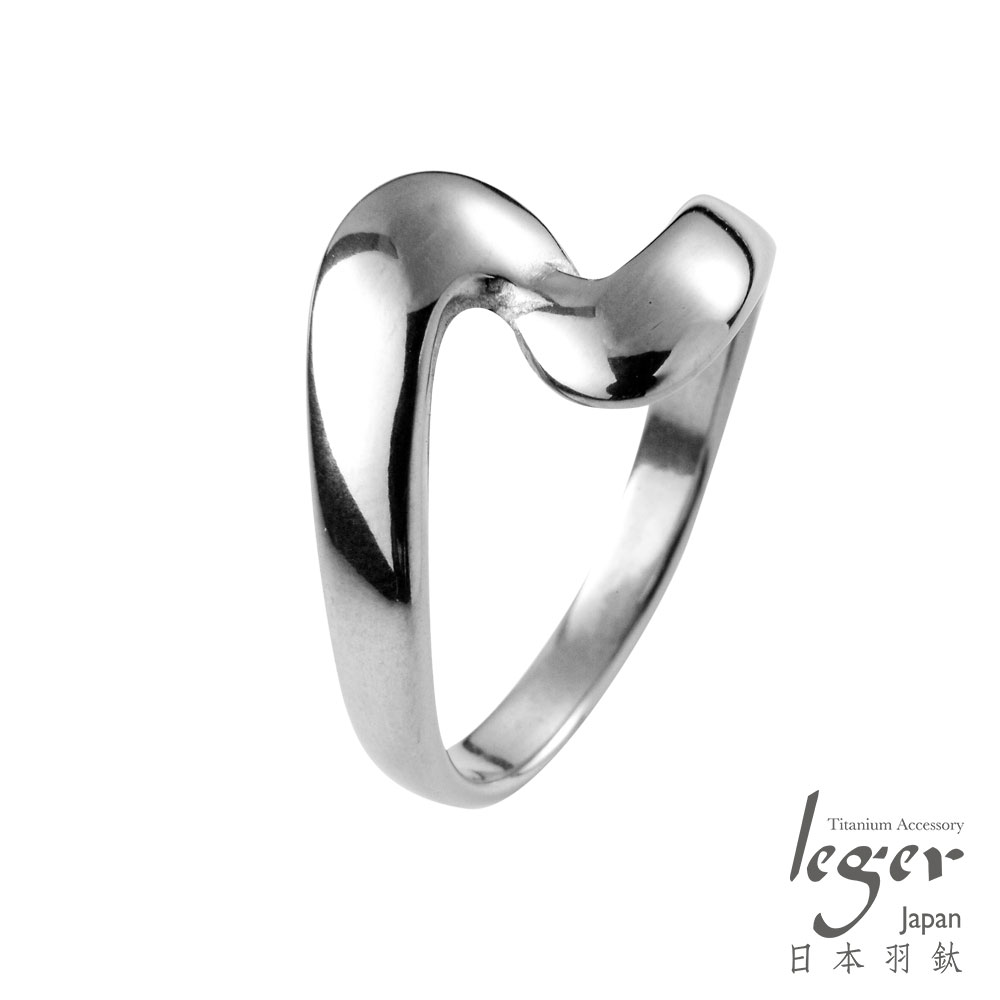 Leger 日本羽鈦 《招財水波》 純鈦戒指