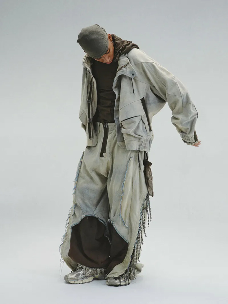 Hamcus FW24 DUSZEN SHADOW BROKER / FREEPERSON'S HOODED JACKET 丹寧