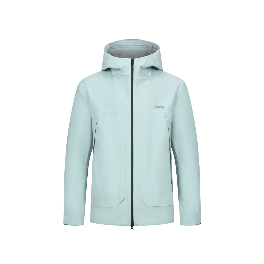 K-SWISS 連帽梭織外套 JACKETKC7512MFWJ38 休閒 男外套 影青色 1011485-413