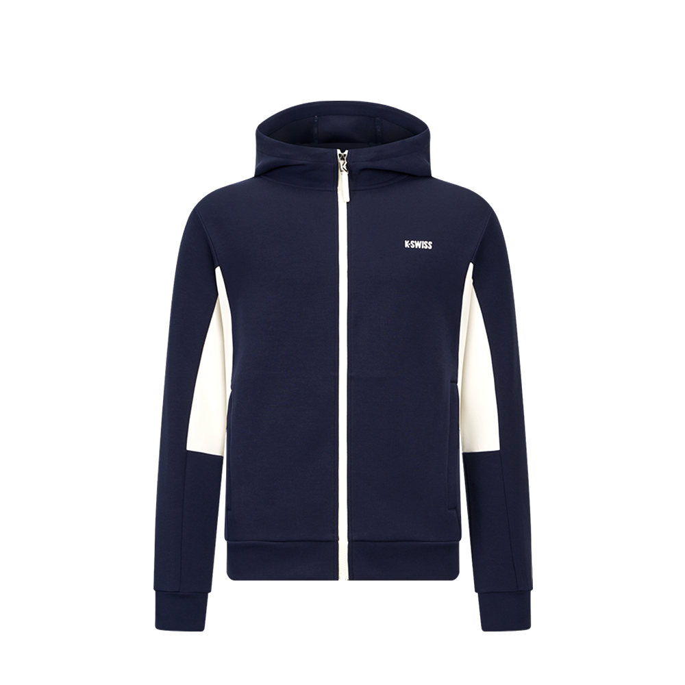 K-SWISS 連帽外套 KNIT TOPKC7632MCKJ02 保暖 男裝 靜夜藍色 1010789-456