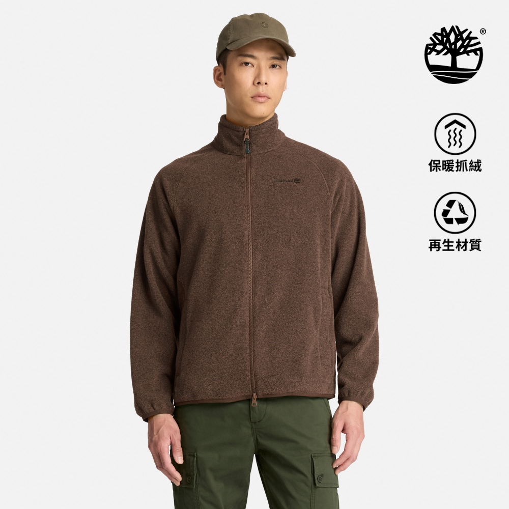 Timberland 男款咖啡色Polartec R刷毛外套｜A5T8FALC