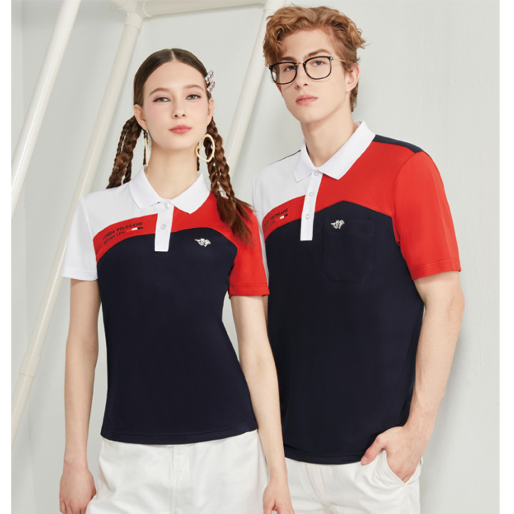 Londa Polo PK四角網眼男版短袖POLO衫(P258205紅色)