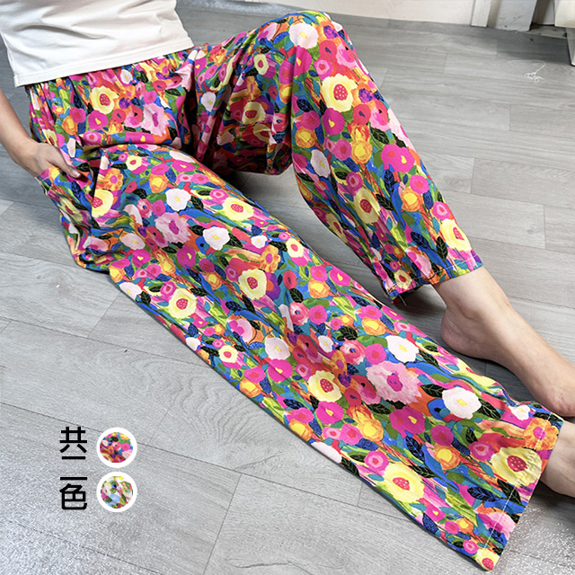 K.W. 韓國專櫃級最美摩登柔棉稠家居褲睡褲(女睡衣/家居服/長褲/運動)