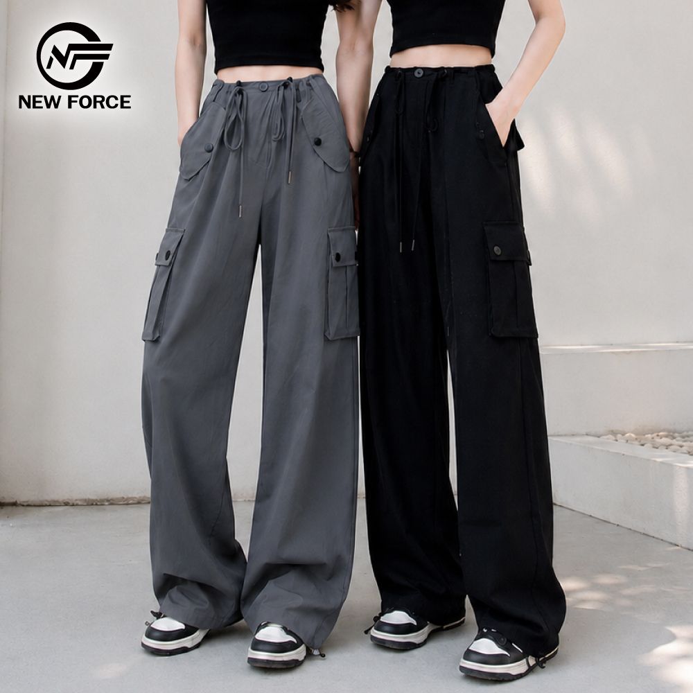 NEW FORCE 清夏率性速乾透氣工裝長褲-3色可選