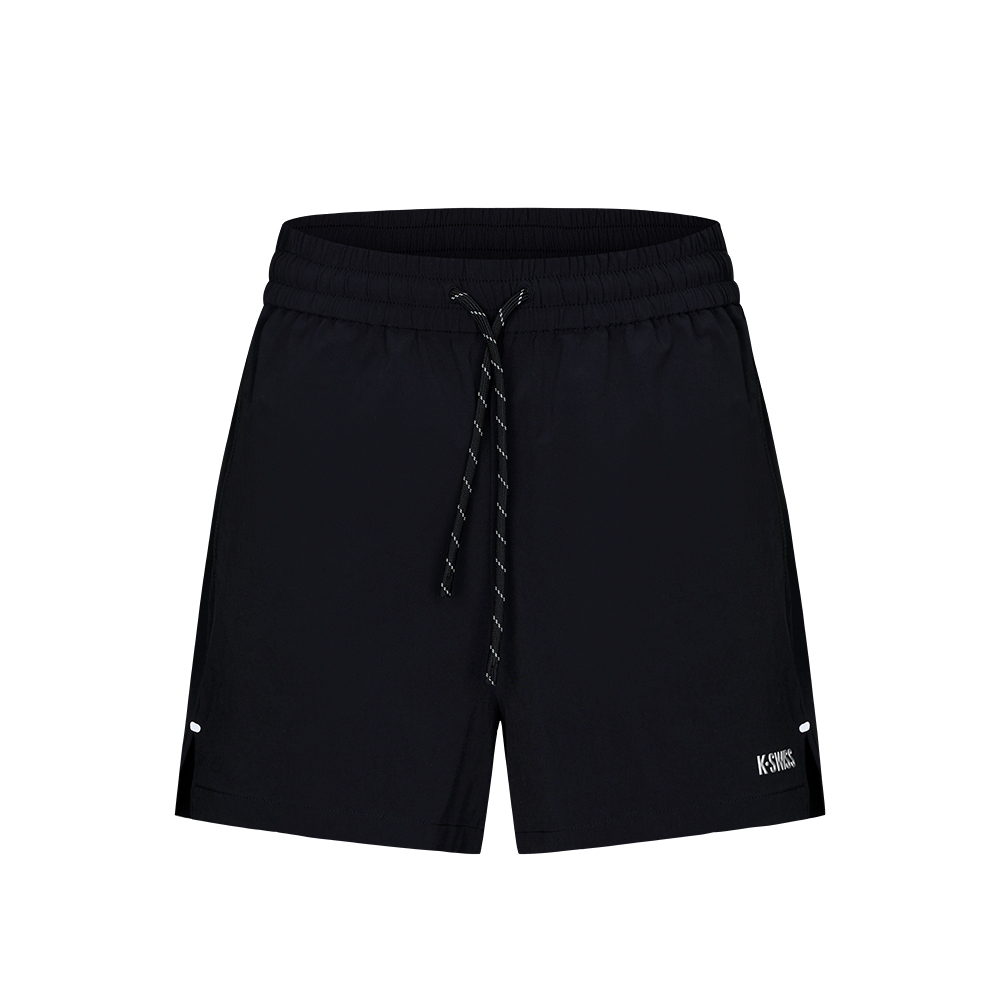 K-SWISS 梭織運動短褲 Woven Shorts 休閒 女短褲 黑色 1913427-008