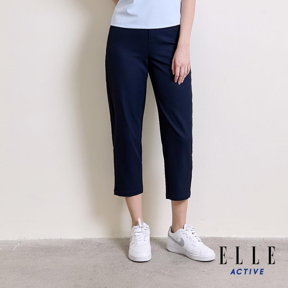 ELLE ACTIVE 女款 清爽舒適七分休閒褲-深藍色 (EA26S1W3401-39)