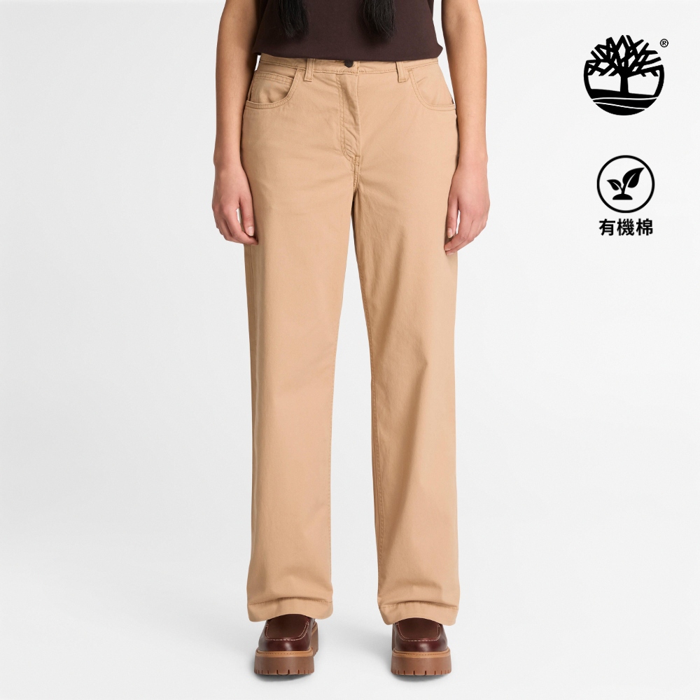 Timberland 女款淺褐色休閒長褲|0YH54DF0