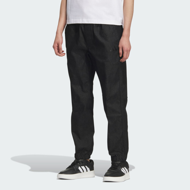adidas 愛迪達 Adidas 愛迪達 Es+ Dnm Jog Pnt JZ8767 男 牛仔長褲 運動長褲 休閒長褲 黑 亞版