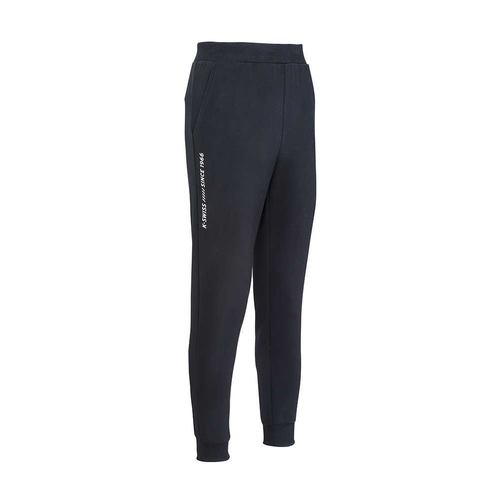 K-SWISS 運動長褲 24SS SWEAT PANTS 1 縮口褲 男款 黑色 1010250-008